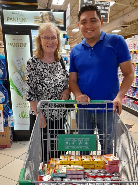 The store manager gave us a discount, so we ended up shopping for more.