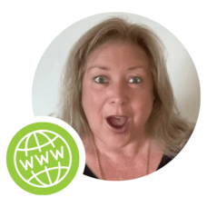 How do you stun a website designer?