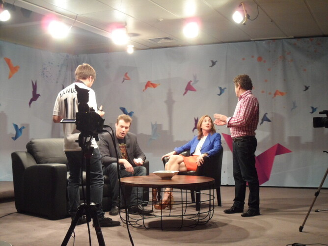 Behind the scenes at Face TV studios