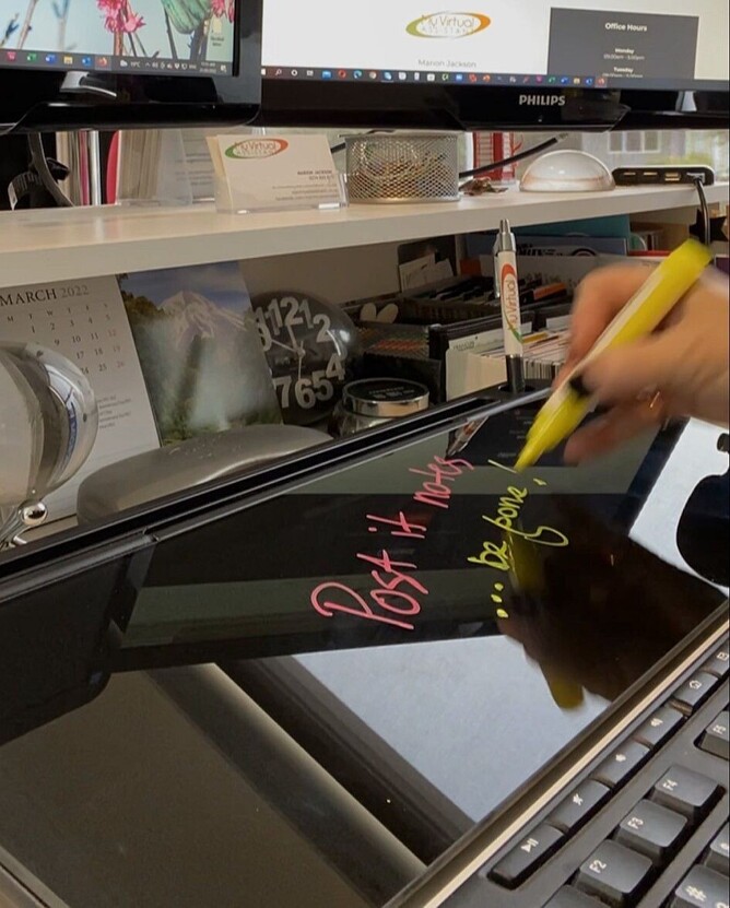 Post it notes... be gone!  SO HANDY!