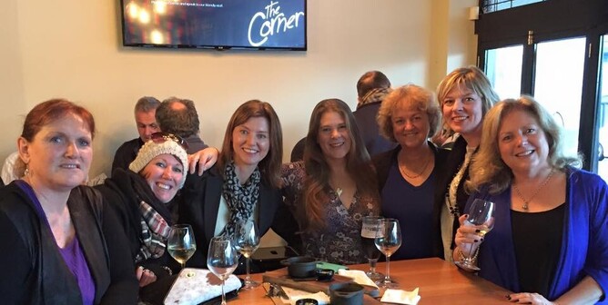 Marion Jackson (far right), with some of the wonderful members of Venus Howick.