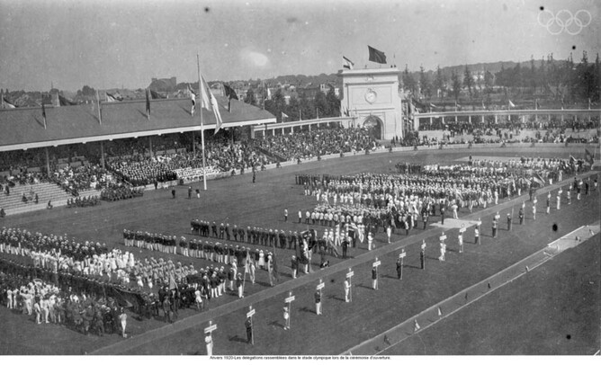 Olympic Opening Ceremony Antwerp (1920)
