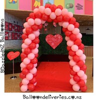 Red and Pink Balloon Arch | Balloon Arches Tauranga