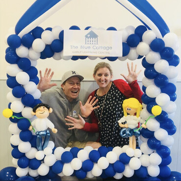 The Blue Cottage Balloon Frame | Balloon Frames Tauranga