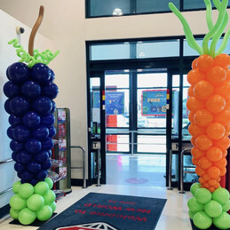 Balloon Decor, Balloon Columns, Fruit, New World, Gate Pa | Balloon Decor Tauranga