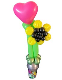Heart and Flower | Balloons Tauranga