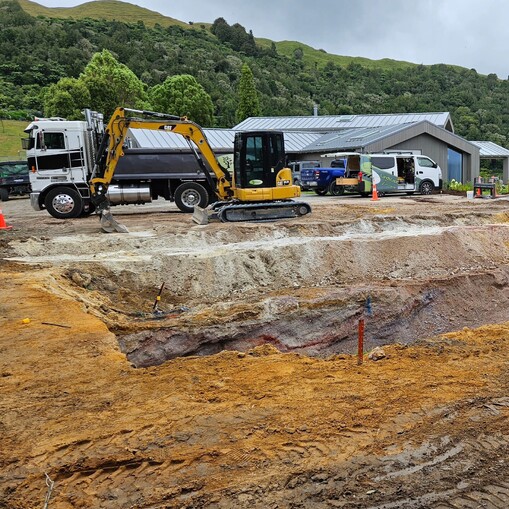 Landscape reshaping and earthworks on a Rotorua property