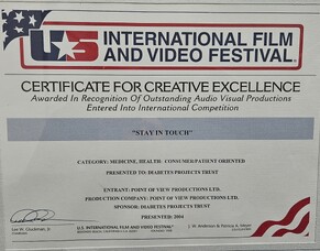 Award for "Stay in Touch" video