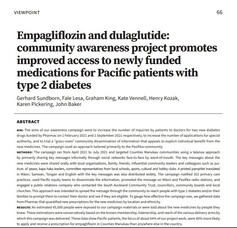 Publication - Community Awareness Project for new Diabetes medications