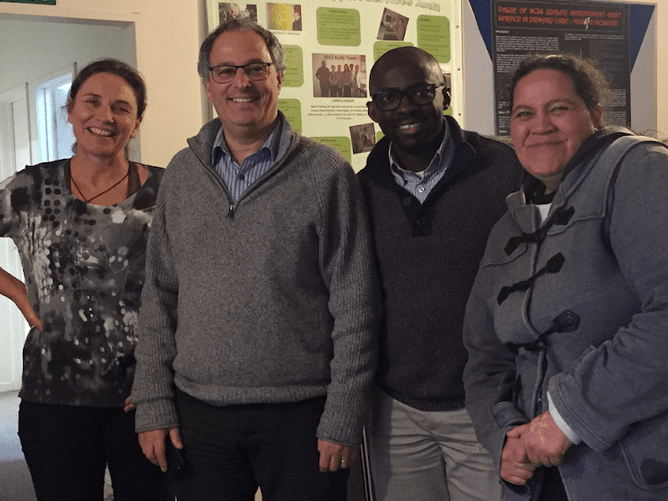 From Left - Karen, David, Levi, Trish - the exciting job of preparing the DCSS data for use