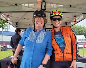 Team members Kate and Karen...off to 2024 Ironman 70.3