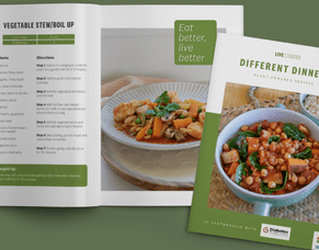 Live Lightly collaboration - new recipe booklet for Plant based eating for sustainability