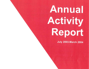 Annual Activity Report 2003-2004