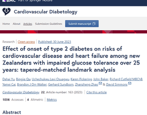 Publication - DCSS - Cardiovascular disease and heart failure with IGT