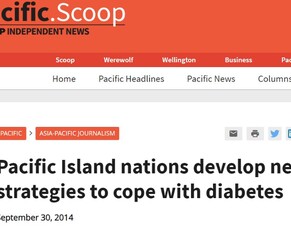 In the News: Pacific Scoop, diabetes in the Pacific