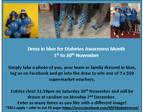 MHT Diabetes Trust get behind Diabetes Awareness November 2024
