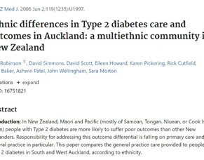 Publication - DCSS - Ethnic Differences in Type 2 diabetes care and outcomes