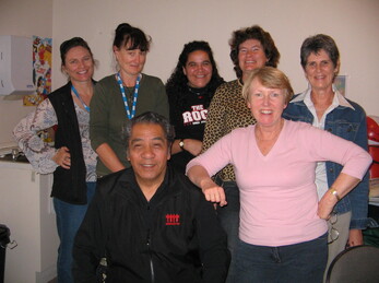 (top from left) - Karen, Sara, Trish, Kate, Judy(front from left) Isi, Eileen
