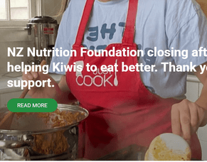 NZ Nutrition Foundation closing after 45 years of helping Kiwis to eat better