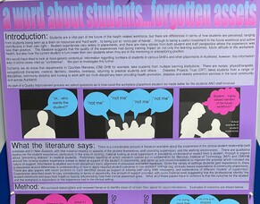 Poster at NZSSD - Students should be an asset, but that's not how they are treated in health