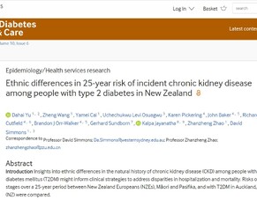 Publication - DCSS - Ethnic differences in 25-year risk of incident chronic kidney disease