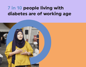 "Know more and do more for diabetes at work"