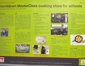 Poster - Countdown MasterClass cooking show for schools