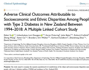 Publication - DCSS - Adverse clinical outcomes and socioeconomic and ethnic disparities