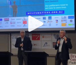Video clip of Board Chair Dr John Baker speaking on medication access 2023
