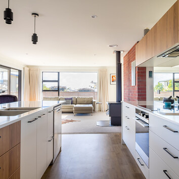 Modern New Zealand Kitchen galley