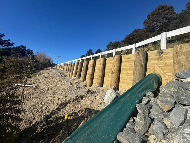 Slip Site Repair Ohautira Road, near Raglan