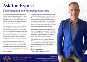 Understanding and Managing Glaucoma