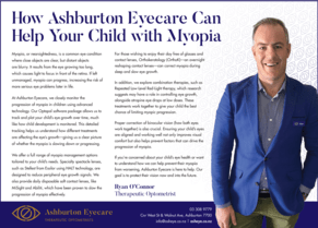 How Ashburton Eyecare Can Help Your Child with Myopia