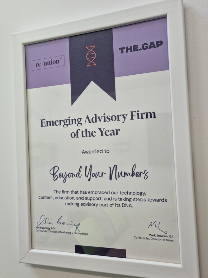 Award Winning Advisory Firm | Beyond Your Numbers