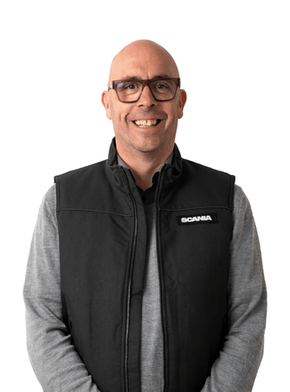 Portrait of Andrew Davis, Workshop Manager at Performance Diesels