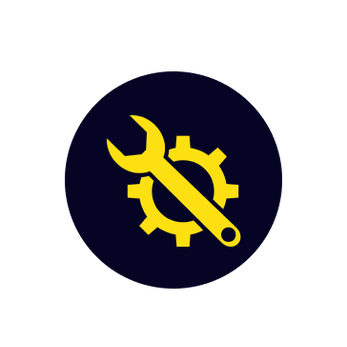 icon with spanner and cog
