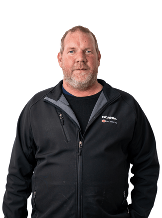 Portrait of Myles Carter, Service Manager at Performance Diesels