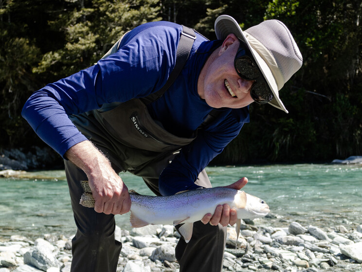 rainbow trout, dry fly eat New Zealand Todd Adolph 