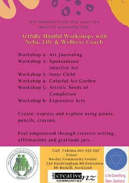 Art Workshop - Presented by Life and Wellness Coach Neha, this creative workshop allowed participants to express themselves through art and writing.