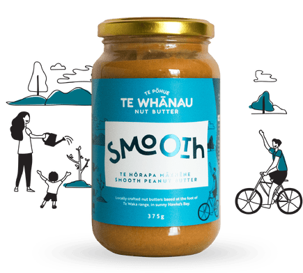 Smooth, creamy peanut butter, made in Aotearoa NZ. Healthy peanut butter
