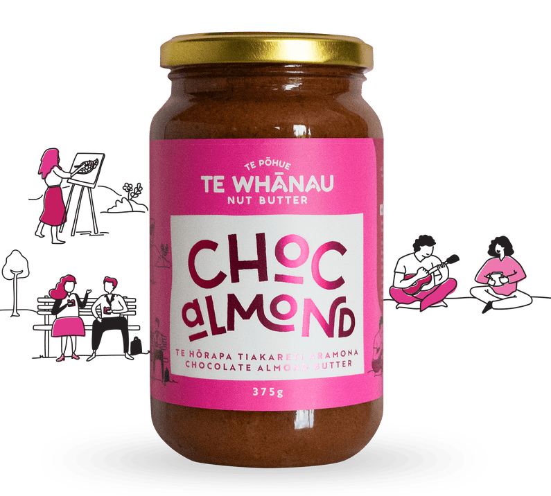 Choc Almond butter | handcrafted nut butter | Te Whanua Hawkes Bay | Chocolate almond nut butters