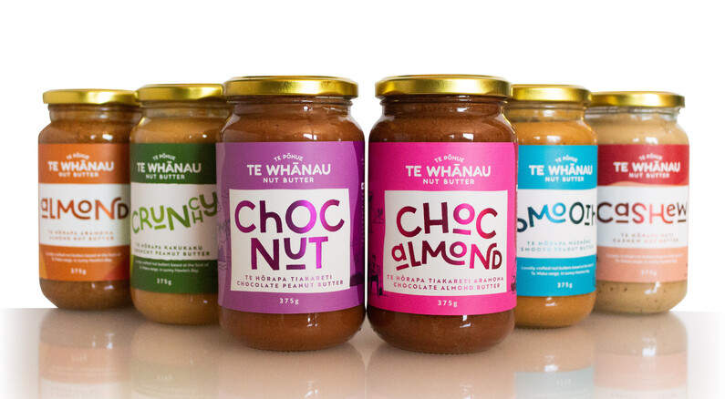 Te Whanau Nut Butters made in Hawkes Bay, New Zealand. Clean peanut butters