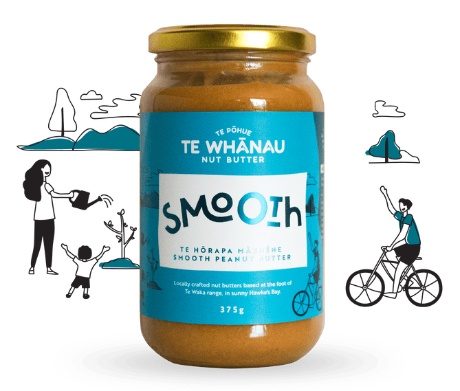 Smooth Peanut butter spread, wholesome handcrafted small batch made  | Te Horapa Maenae | Te Whanau Nut Butter, Te Pohue