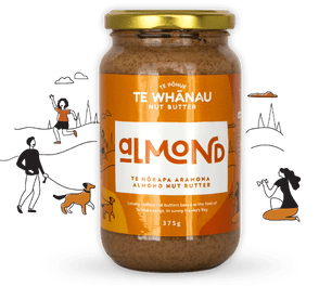 Te Whanau almond butter is really good almond butter made here in Hawkes Bay New Zealand