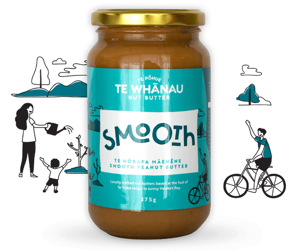 Smooth, creamy peanut butter, made in Aotearoa NZ. Healthy peanut butter