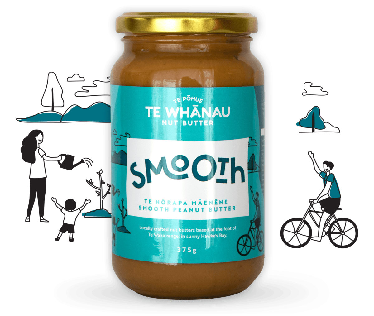 Smooth peanut butter te whanau nut butter