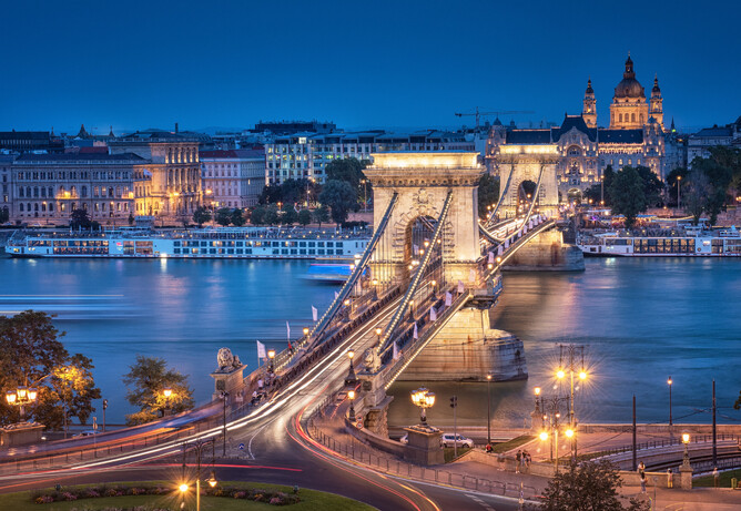 Chain Bridge and the River Danube