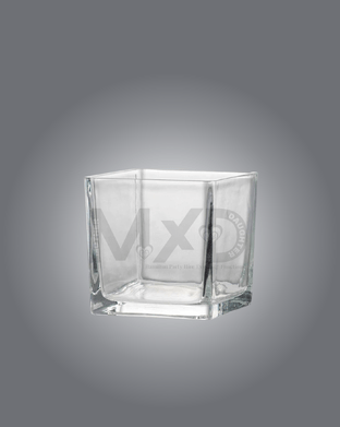 glass square vase