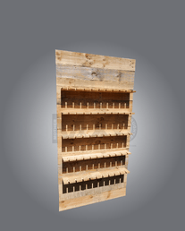 Wooden champange wall