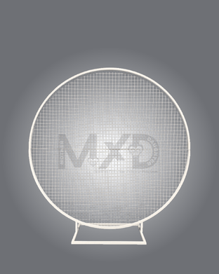 white mesh hoop